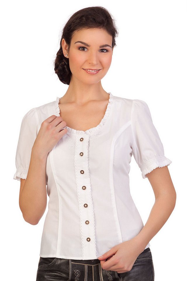 Spieth & Wensky Trachtenbluse Trachtenbluse - WINKA - rot, weiß von Spieth & Wensky