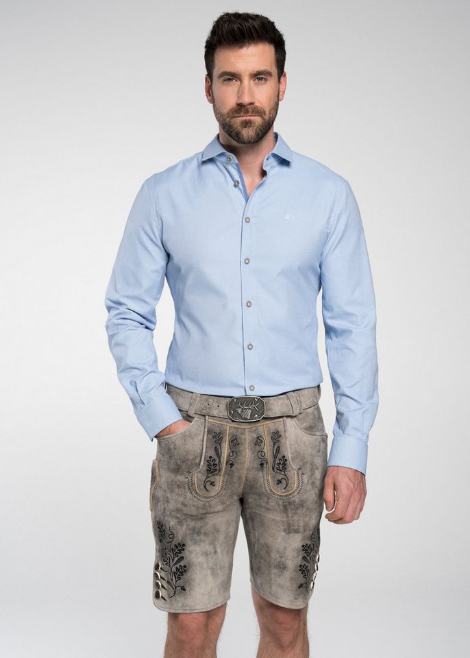 Spieth & Wensky Trachtenhemd Frankenau im unifarbenen Look von Spieth & Wensky