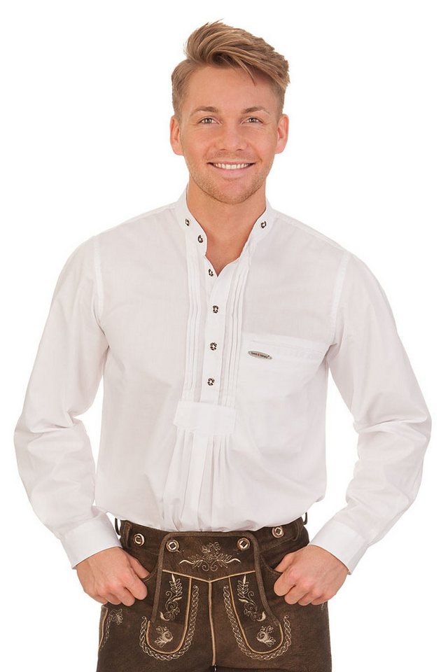 Spieth & Wensky Trachtenhemd Schlupfhemd - ECHO - weiß von Spieth & Wensky