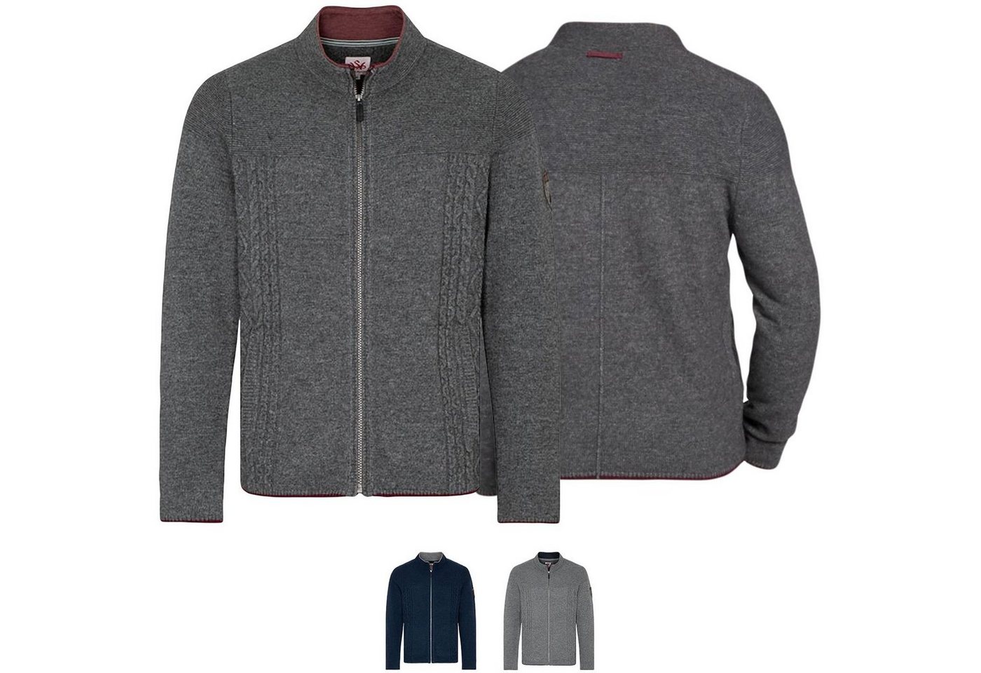 Spieth & Wensky Trachtenjanker 360220-H Rogan ROGAN Herren Trachten Wolljanker Strickjacke Trachten Jacke von Spieth & Wensky