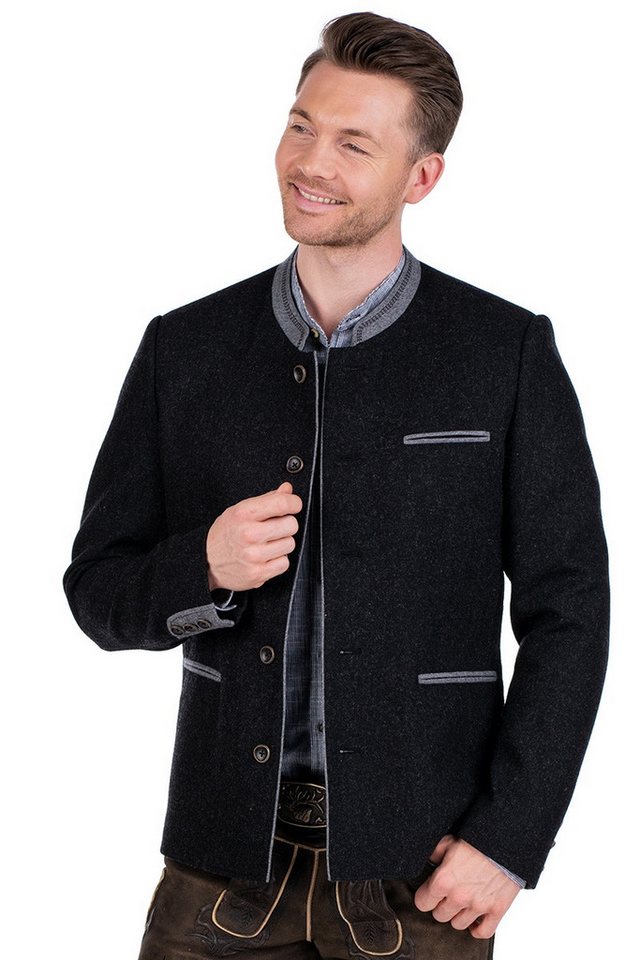 Spieth & Wensky Trachtenjanker Janker - BALDUIN - anthrazit von Spieth & Wensky