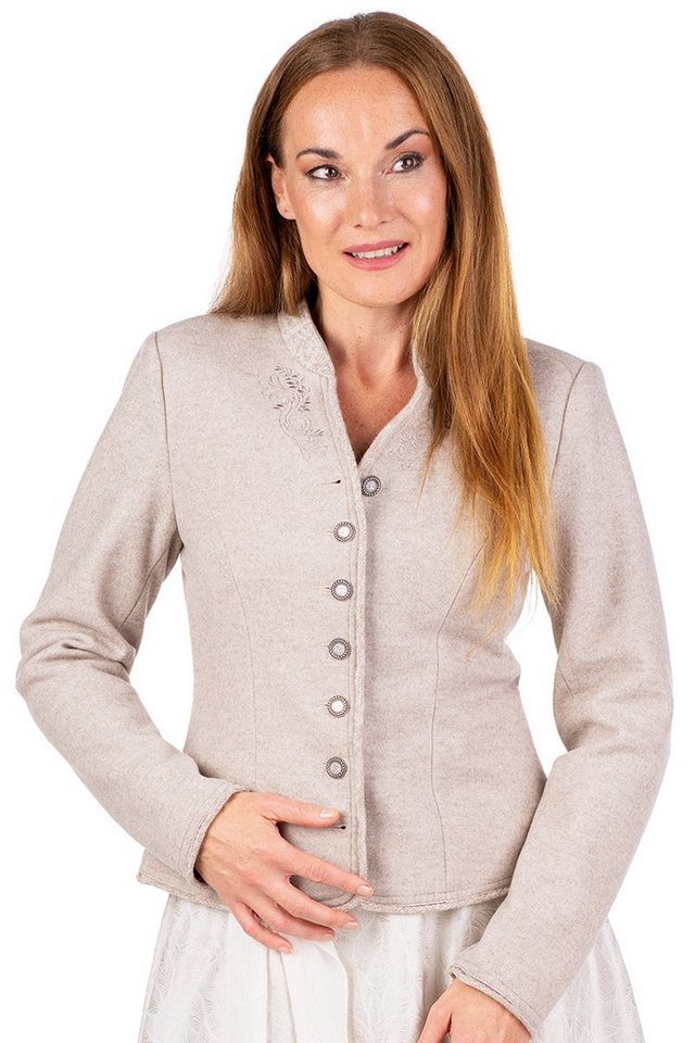 Spieth & Wensky Trachtenjanker Walkjacke Damen - FORNACH - beige von Spieth & Wensky
