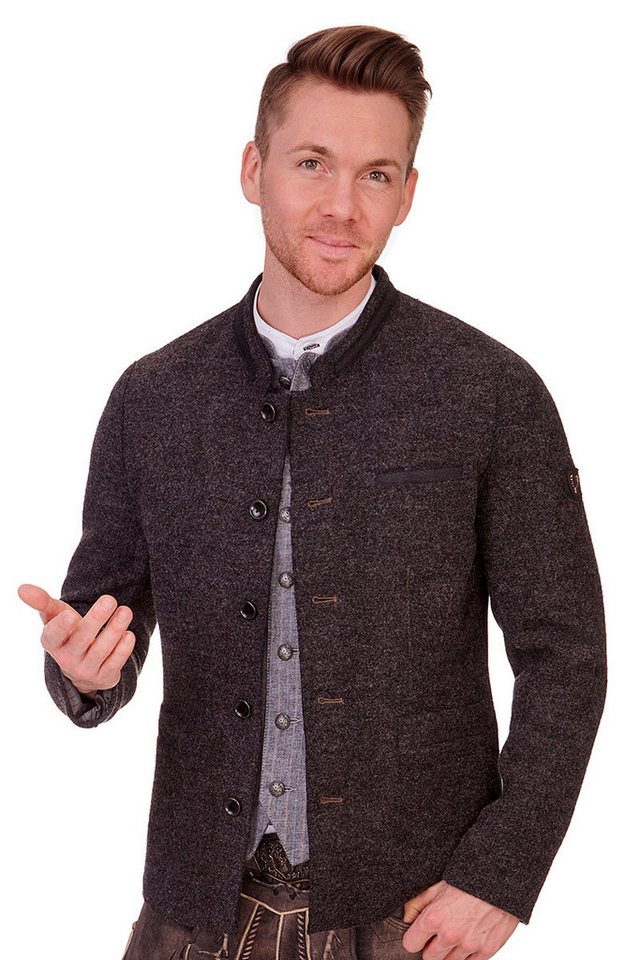 Spieth & Wensky Trachtenjanker Walkjanker - PETRUS - dunkelgrau von Spieth & Wensky