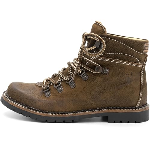 Spieth & Wensky Trachtenschuhe Damen Trachtenstiefel Tanja 298-D Ziegenleder Rustik, Größe:41 von Spieth & Wensky