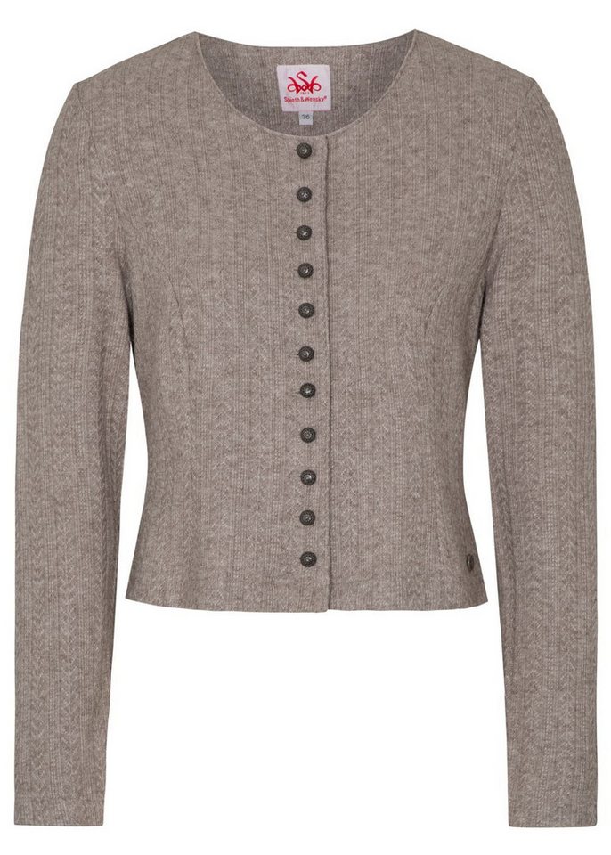 Spieth & Wensky Trachtenstrickjacke Dietzing-Strickjacke -0 Dietzing Damen Strickjacke Janker Trachten jacke von Spieth & Wensky
