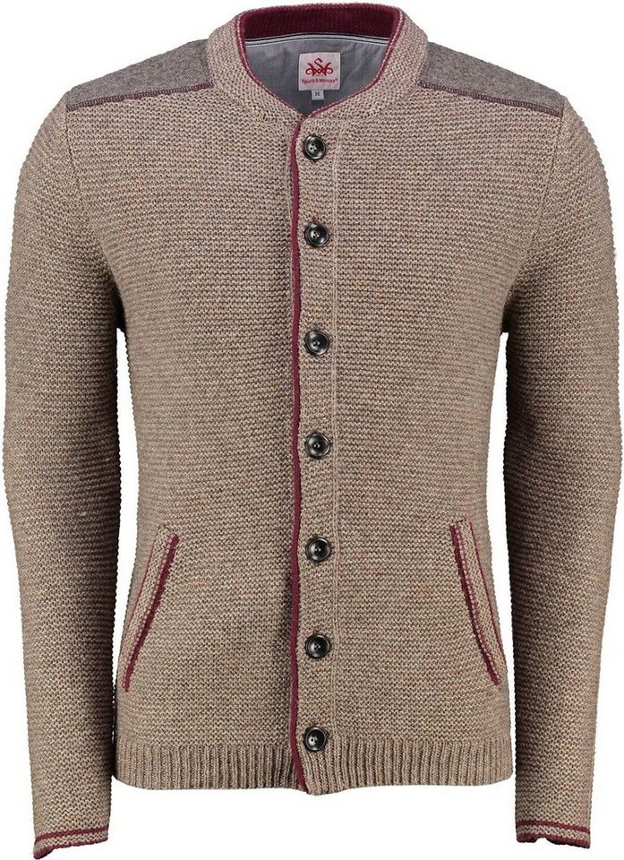 Spieth & Wensky Trachtenstrickjacke SPIETH & WENSKY Strickjacke Alfred braun von Spieth & Wensky