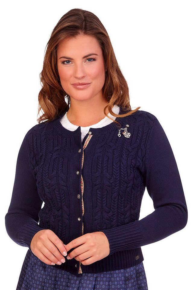 Spieth & Wensky Trachtenstrickjacke Trachten Strickjacke - SEEROSE - nachtblau, oliv Spieth & Wensky Trachtenstrickjacke Trachten Strickjacke - SEEROSE - nachtblau, oliv von Spieth & Wensky