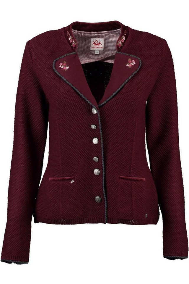 Spieth & Wensky Trachtenstrickjacke Trachten Strickjacke - SÜSSKLEE - burgund, schwarz Spieth & Wensky Trachtenstrickjacke Trachten Strickjacke - SÜSSKLEE - burgund, schwarz von Spieth & Wensky