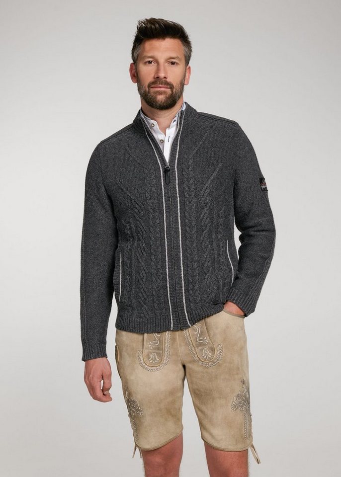 Spieth & Wensky Trachtenstrickjacke Wadim mit Strickmuster von Spieth & Wensky