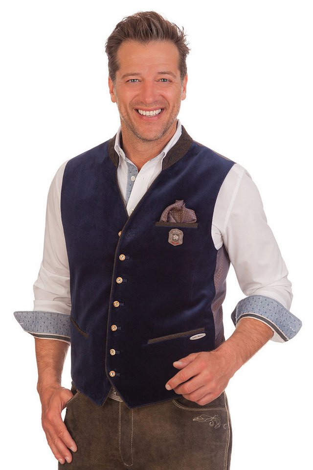 Spieth & Wensky Trachtenweste Trachtenweste - ACHILL - rot, dunkelblau von Spieth & Wensky