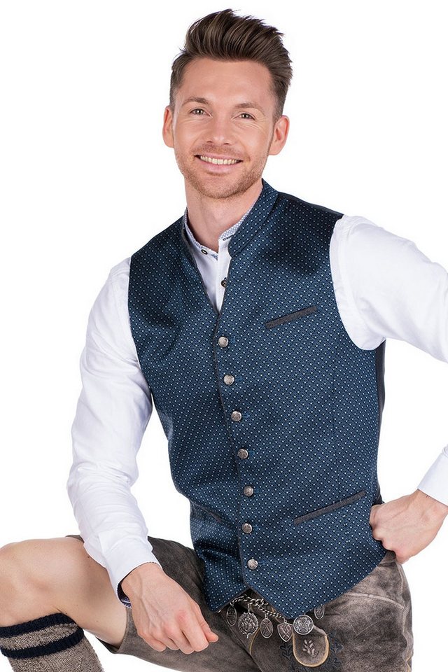 Spieth & Wensky Trachtenweste Trachtenweste - DOMINIK - dunkelblau, dunkelgrün von Spieth & Wensky