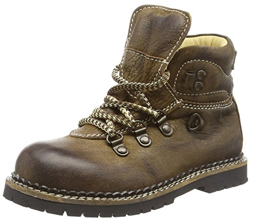 Spieth & Wensky Unisex-Kinder 313 K Stiefel Seppl leicht Combat Boots, Braun (Rustik 9539), 31 EU von Spieth & Wensky