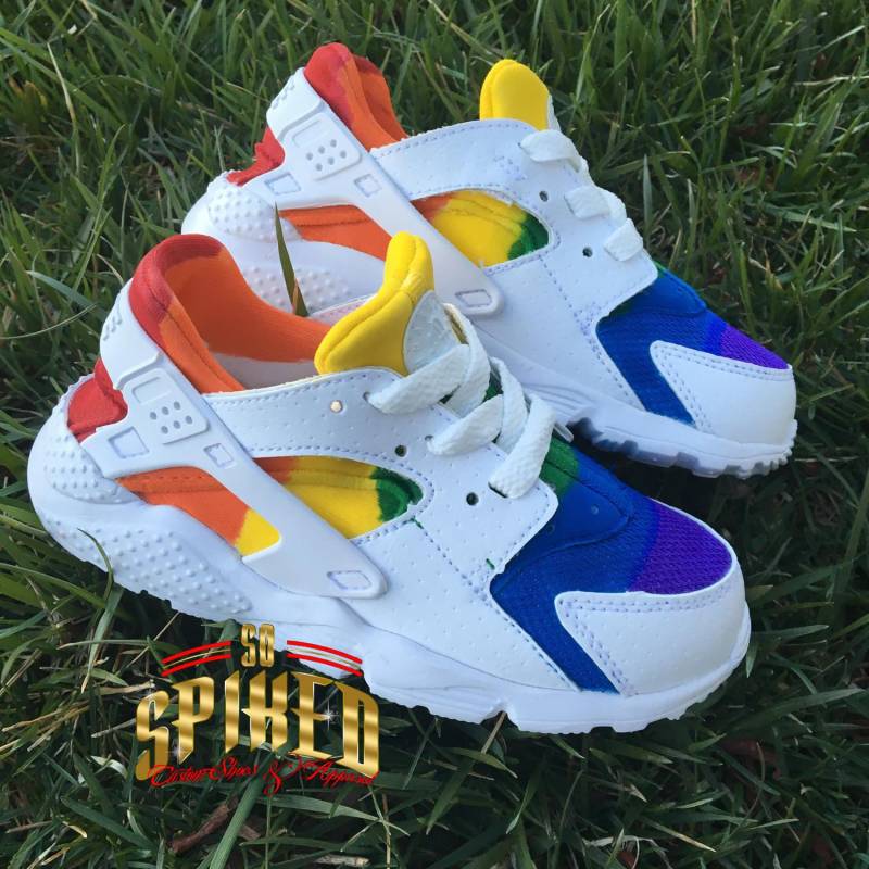 Custom Rainbow Huaraches -Big Kids/Women | Siehe Beschreibung Zur Größe von SpikedCons