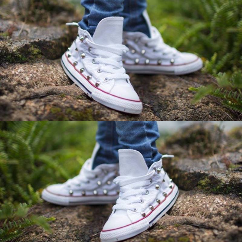 Hohe Spitze Spike Besetzt Converse Kleinkind Größen 4C-10C von SpikedCons