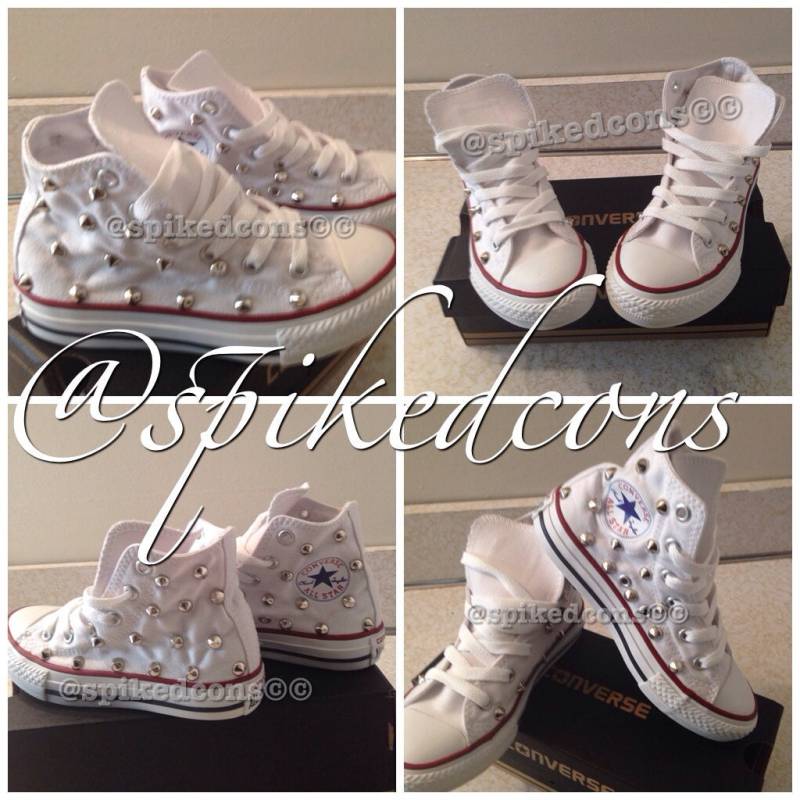 Jugend-Chucks - Größen 10.5Y-3Y Mit Nieten Für Kinder von SpikedCons