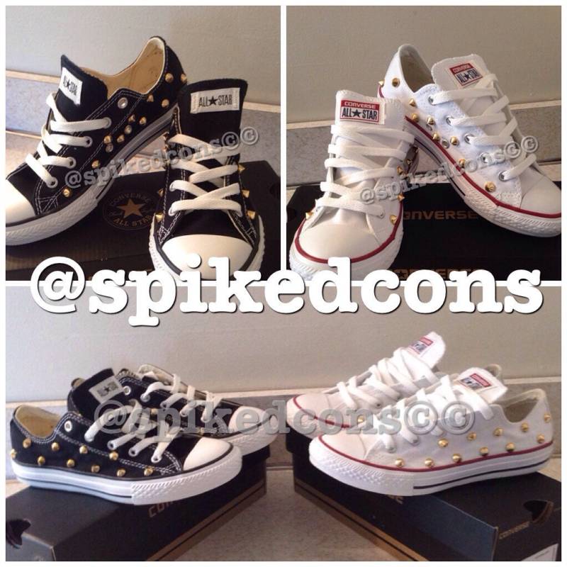 Jugendgrößen 10.5Y-3Y Verzierte Chucks von SpikedCons