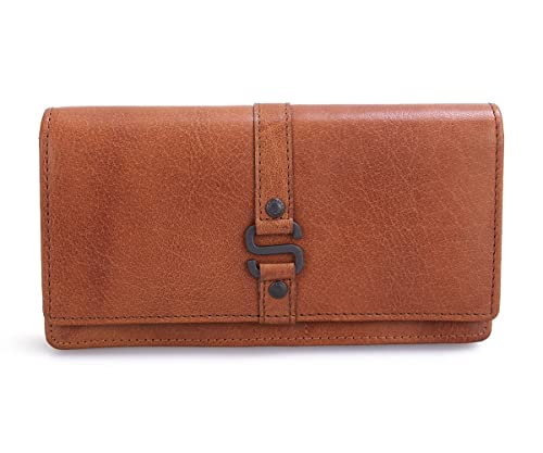 Spikes & Sparrow Leather RFID Wallet - Iowa - Brandy Cognac von Spikes & Sparrow