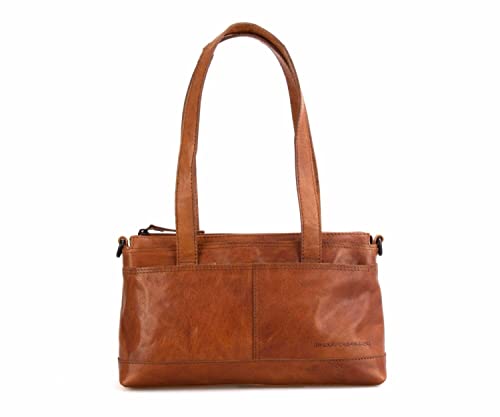 Spikes & Sparrow Handtasche Echt Leder cognac Damen - 021118 von Spikes & Sparrow