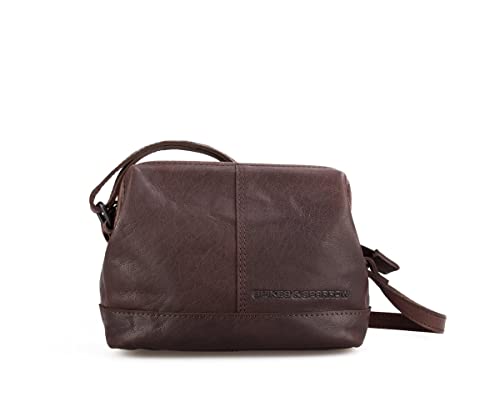Spikes & Sparrow Leder Crossover Lasso, Dunkelbraun von Spikes & Sparrow
