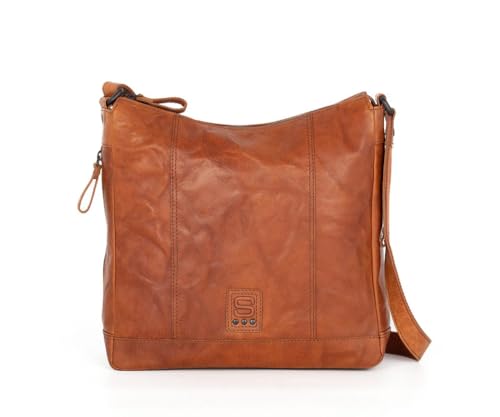 Spikes & Sparrow Leren Crossbodytas - Elizabeth - Brandy Cognac von Spikes & Sparrow