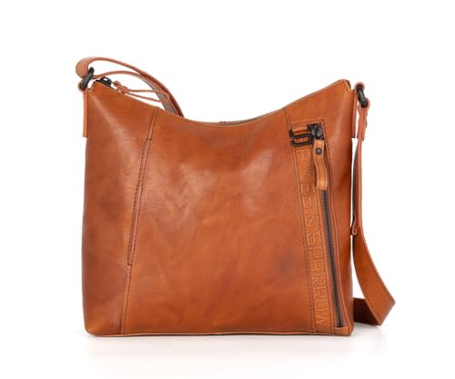 Spikes & Sparrow Leren Crossbodytas - Suzette - Brandy Cognac von Spikes & Sparrow