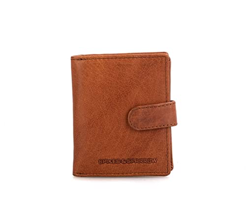 Spikes & Sparrow Leather RFID Billfold Wallet - Michigan - Brandy Cognac von Spikes & Sparrow