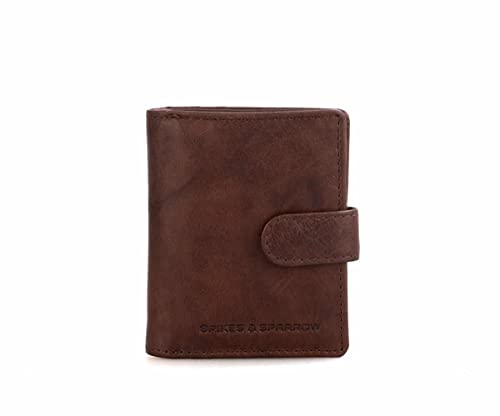 Spikes & Sparrow Leather RFID Billfold Wallet - Michigan - Dark Brown von Spikes & Sparrow