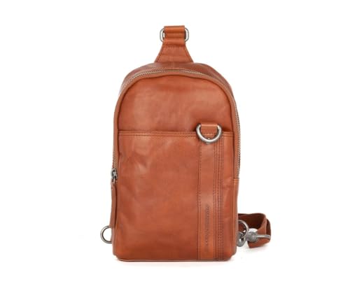 Spikes & Sparrow Leren Slingbag - Washington - Brandy Cognac von Spikes & Sparrow