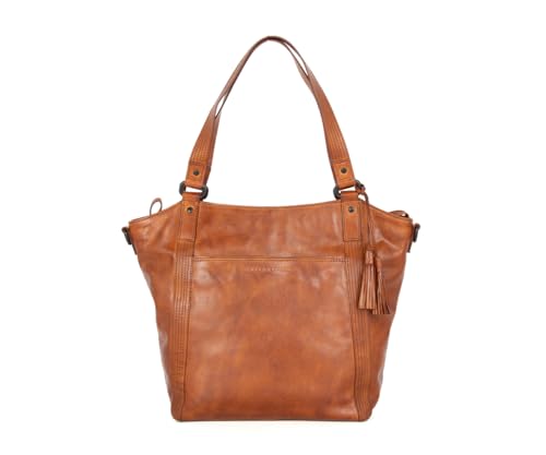 Spikes & Sparrow Leren Shopper - Lexandra - Brandy Cognac von Spikes & Sparrow