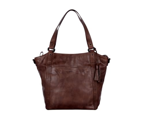 Spikes & Sparrow Leren Shopper - Lexandra - Donkerbruin von Spikes & Sparrow
