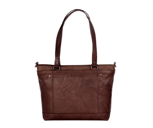 Spikes & Sparrow Leren Shopper - Rachelle - Donkerbruin von Spikes & Sparrow