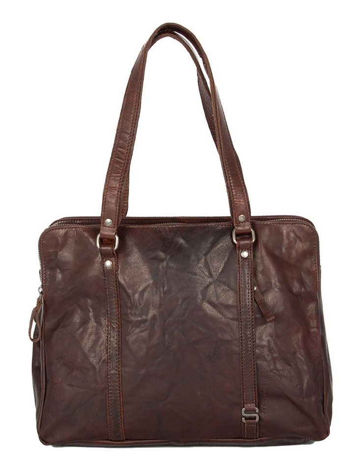 Spikes & Sparrow Schultertasche Kansas, aus echtem Leder von Spikes & Sparrow