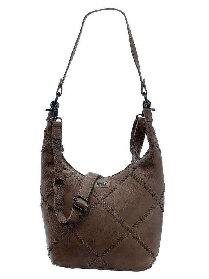 Spikes & Sparrow Schultertasche Spikes & Sparrow-Damen-Leather-Shoulder-Bag 26x23x von Spikes & Sparrow