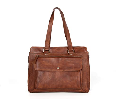 Spikes & Sparrow Shopper Echt Leder cognac Damen - 021746 von Spikes & Sparrow