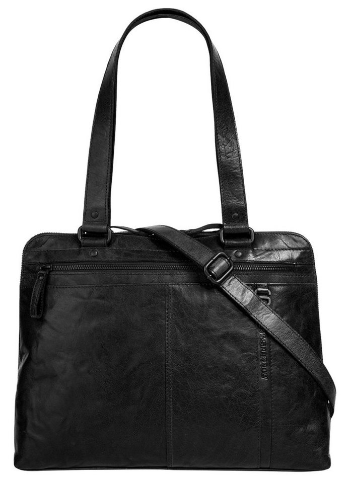 Spikes & Sparrow Shopper LAPTOP SHOULDER BAG, echt Leder von Spikes & Sparrow