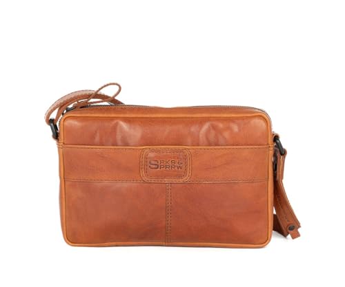 Spikes & Sparrow Leather Cross body - Eva - Brandy Cognac von Spikes & Sparrow