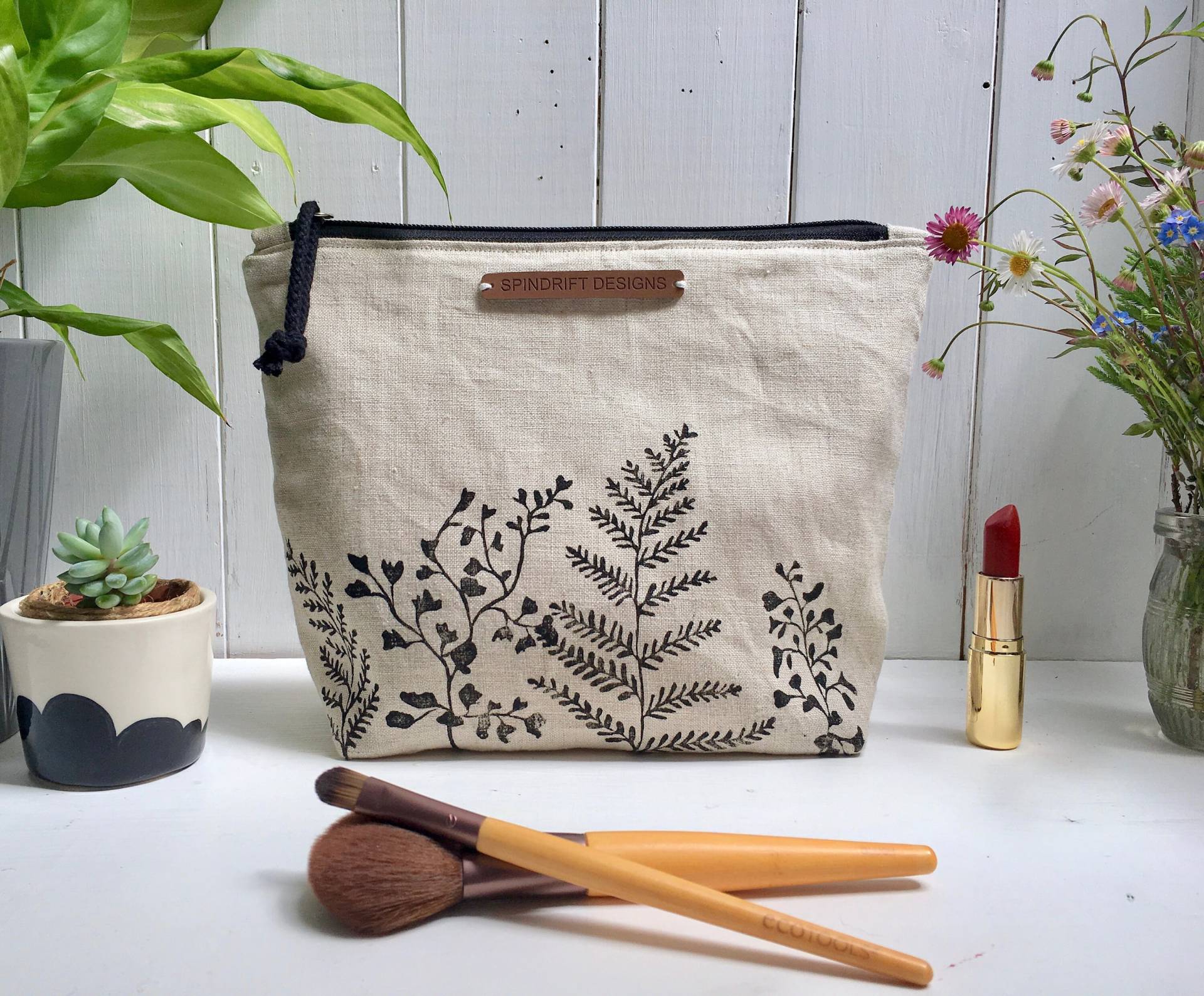 Große Schminktasche/Reissverschlusstasche Waschtasche | Large Kosmetiktasche Reise-Täschchen/Reißverschlusstasche Große Schminktasche/Reissverschlusstasche Waschtasche | Large Kosmetiktasche Reise-Täschchen/Reißverschlusstasche von SpindriftDesignsShop