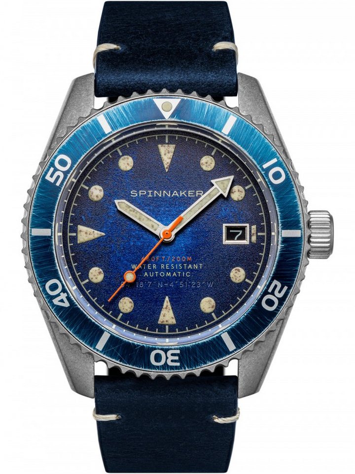 Automatikuhr Spinnaker SP-5089-02 Wreck Automatik 44mm 20ATM, Datum, Minute, Sekunde, Stunde von Spinnaker