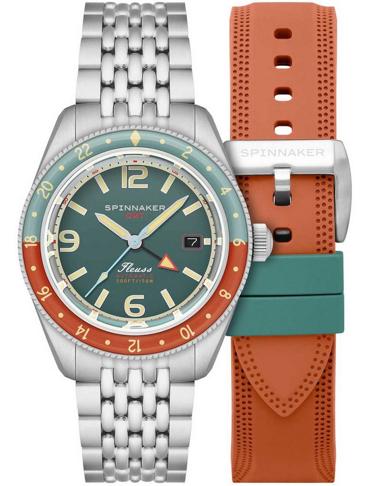 Spinnaker Automatikuhr Spinnaker SP-5120-33 Herrenuhr Fleuss GMT Automatik Set 43mm 15ATM Spinnaker SP-5120-33 Herrenuhr Fleuss GMT Automatik Set 43mm 15ATM von Spinnaker