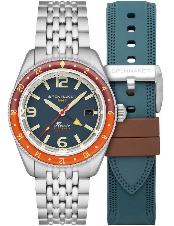 Spinnaker Automatikuhr Spinnaker SP-5120-55 Herrenuhr Fleuss GMT Automatik Set 43mm 15ATM Spinnaker SP-5120-55 Herrenuhr Fleuss GMT Automatik Set 43mm 15ATM von Spinnaker