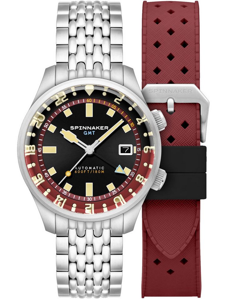 Spinnaker Automatikuhr Spinnaker SP-5121-11 Herrenuhr Bradner GMT Automatik 42mm 18ATM Spinnaker SP-5121-11 Herrenuhr Bradner GMT Automatik 42mm 18ATM von Spinnaker