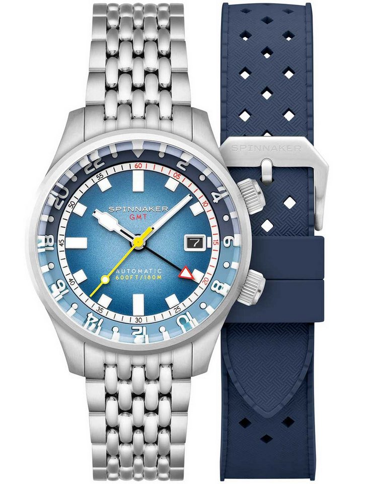 Spinnaker Automatikuhr Spinnaker SP-5121-88 Herrenuhr Bradner GMT Automatik 42mm 18ATM Spinnaker SP-5121-88 Herrenuhr Bradner GMT Automatik 42mm 18ATM von Spinnaker