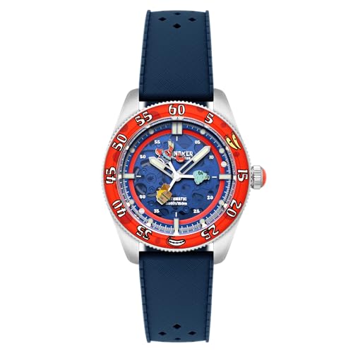 Spinnaker Herren-Armbanduhr SP-5152 Croft Mid-Size Skelett Automatik Spongebob Squarepants Peek-a-Boo Limited Edition Armbanduhr mit Gummiband, Dollar Diver von Spinnaker