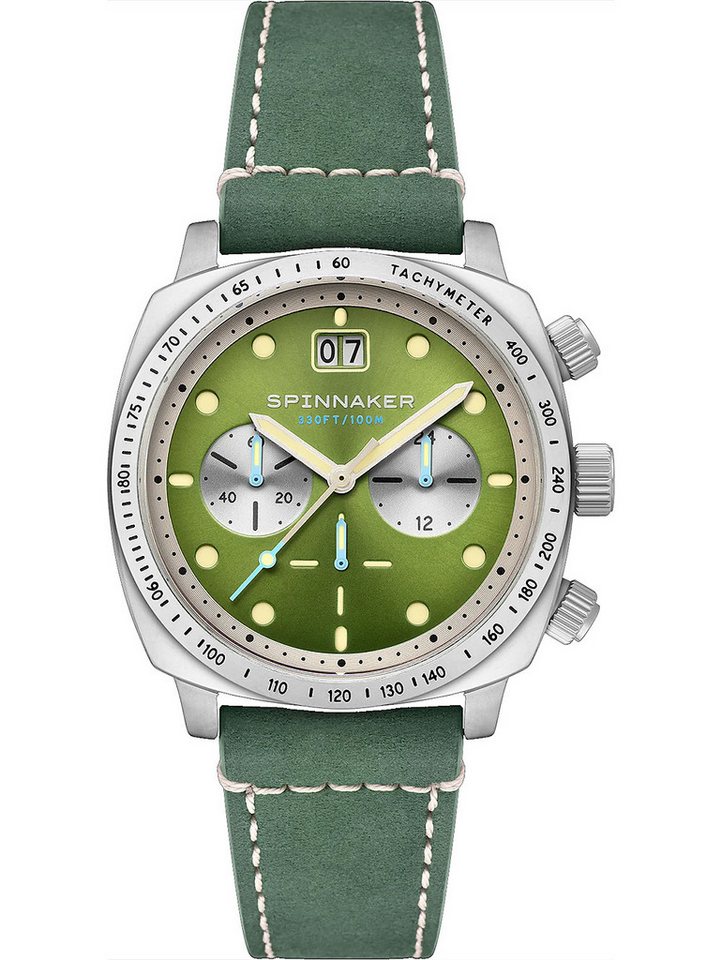 Spinnaker Quarzuhr Spinnaker SP-5068-06 Herrenuhr Hull Chronograph Shire Green 42mm 10ATM Spinnaker SP-5068-06 Herrenuhr Hull Chronograph Shire Green 42mm 10ATM von Spinnaker