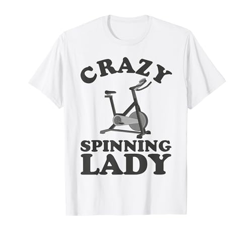 Crazy Spinning Lady - Lustige weibliche Spinning Sport Frauen T-Shirt von Spinning Lover Gifts