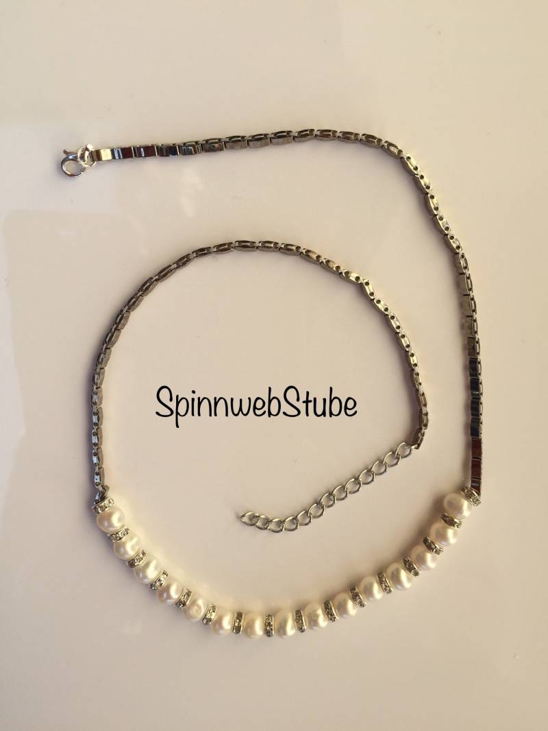 Perlenkette "Träumerei" von SpinnwebStube