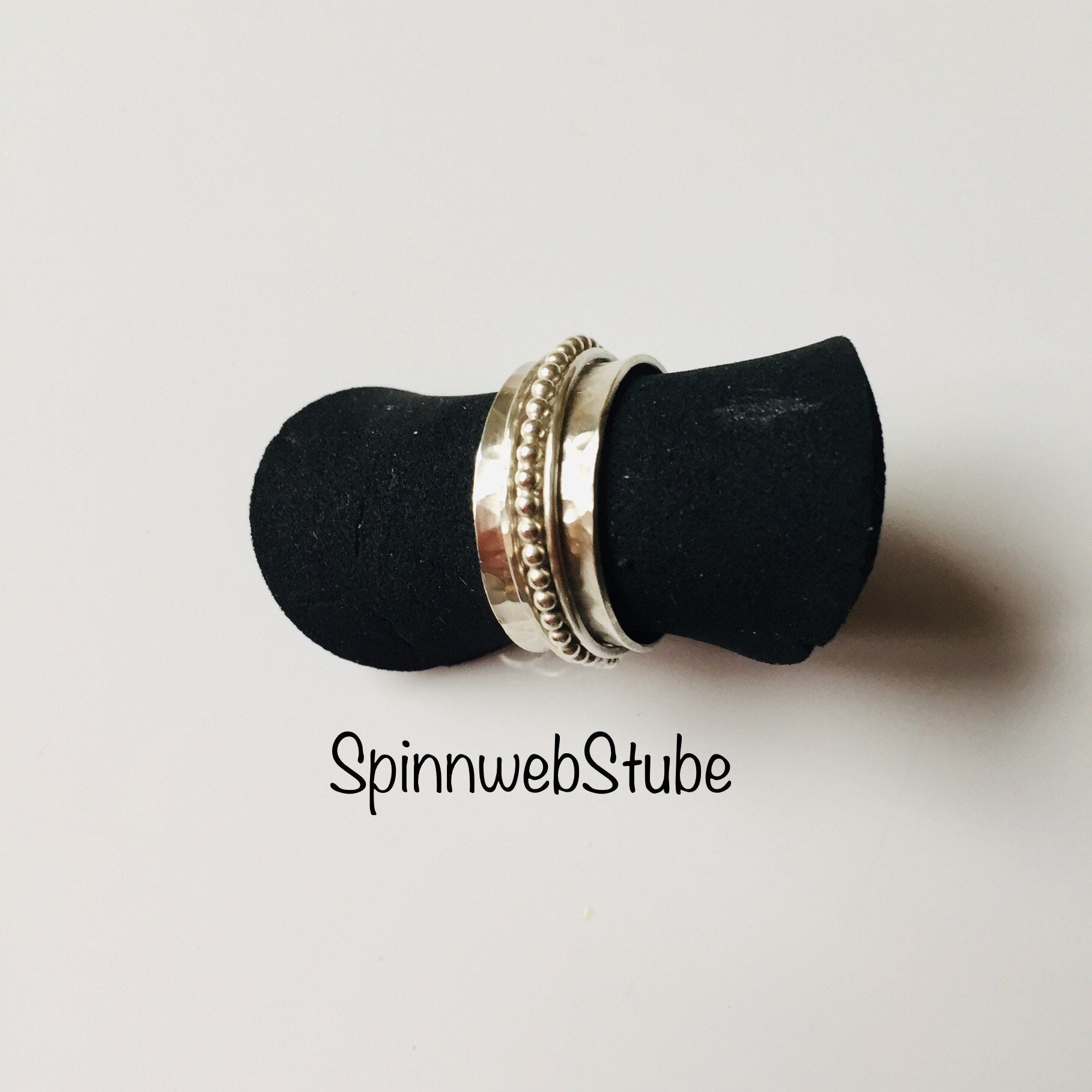 Silber-Spinner-Ring "Dreifach Beweglich" von SpinnwebStube