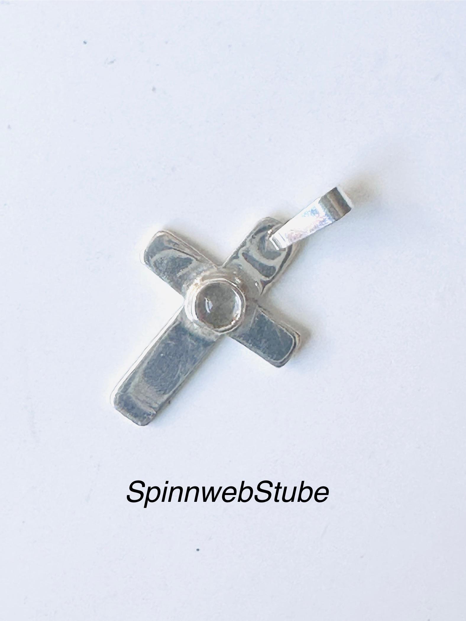Silberkreuz „Bergkristall" von SpinnwebStube