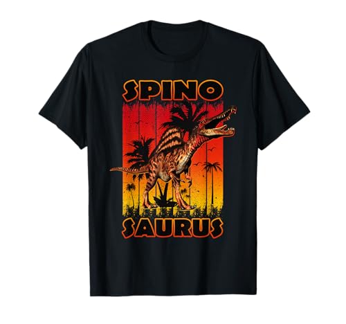 Spinosaurus T-Shirt für Kinder und Erwachsene, Sonnenuntergang Dinosaurier T-Shirt von TheDinoIsland.com