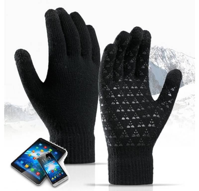 SpionProfi Strickhandschuhe Touchscreen Winter Handy Handschuhe Tablet Smartphone Damen Herren Winterhandschuhe mit Touchscreen Funktion für Smartphone & Tablet von SpionProfi